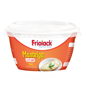 Manteiga com sal Friolack 200g
