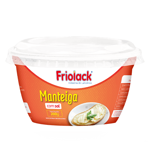 Manteiga com sal Friolack 200g